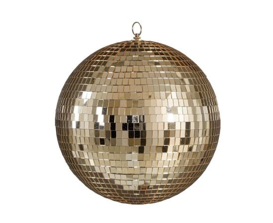 Christmas toy mirror ball champagne 30 cm