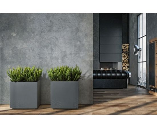 Flower pot Lamela KARO ECO 36l anthracite