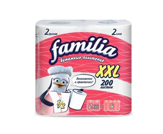 Бумага кухонная Familia 2 слоя XXL 2X12