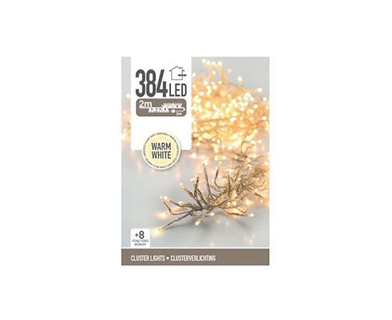 New year garland Cluster WW-384 LED 2 m