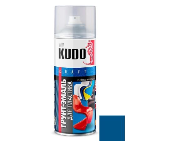 Primer-enamel for plastic Kudo KU-6009 520 ml blue