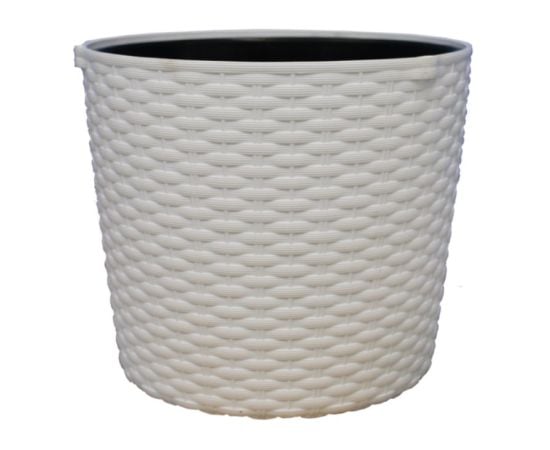 Plastic flower pot Prosperplast RATO ROUND DRTW S449 6.5 l white