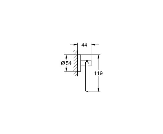 Toilet paper holder Grohe 412002430 Start Black