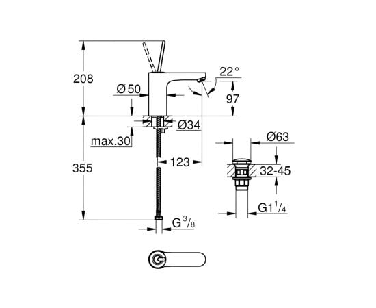 Washbasin Mixer Grohe 23800000