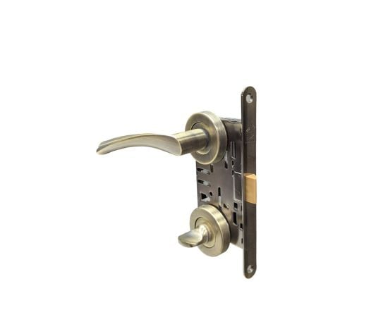 Set handle and lock BT Group KUMBET SN 70 mm bronze