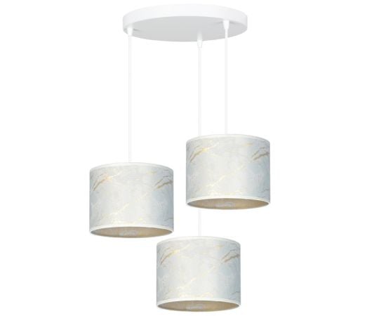 Pendant EMIBIG Broddi Premium 3 E27 3x MAX 60W white marble