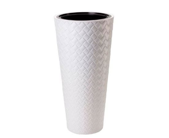 Plastic flower pot FORM PLASTIC Makata Slim 2830-011 Ø30 white