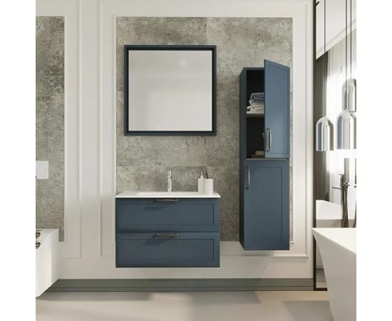 Bathroom mirror Denko Beyoglu 75 Matt Navy Blue