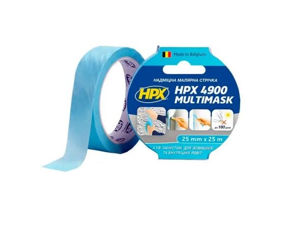 Universal painting tape HPX 4900 EW2525 25 mm x 25 m light blue