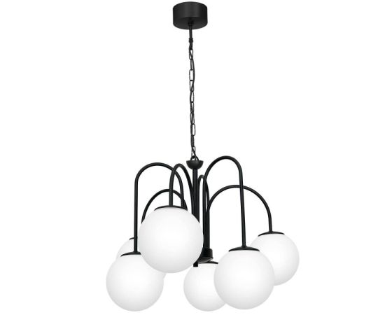 Chandelier LUMINEX Cambridge 6 3195 E14 6x MAX 60W black