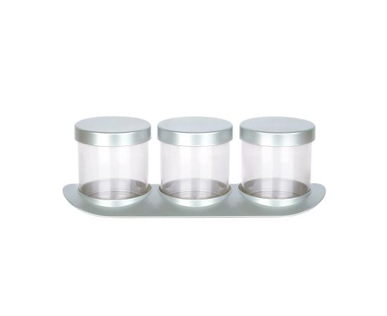 Set of plastic jars TITIZ 18275 127x333x106cm 3pcs