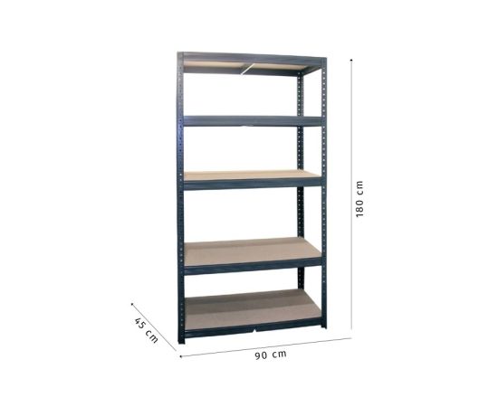 Metal rack with shelves RHU45-175 1800x900x450 mm