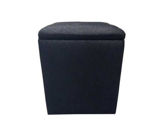 Pouffe alcantara black 34/34/40