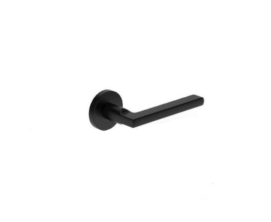 Door handle rossete Metal-Bud METRO MTROCZ with protective lid NNYPC black