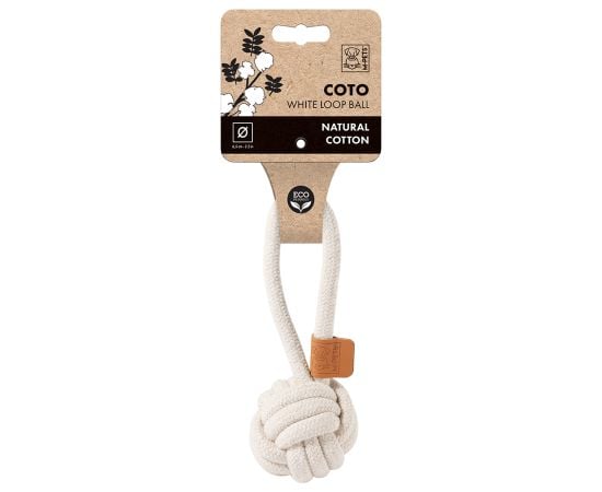 Мяч для собак M-Pets Coto 6,5см белый