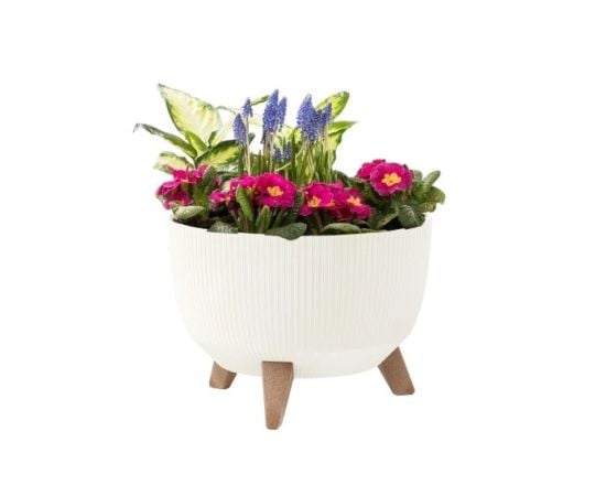 Flower pot Lamela Bowl ROMA 400 jumper 21l cream