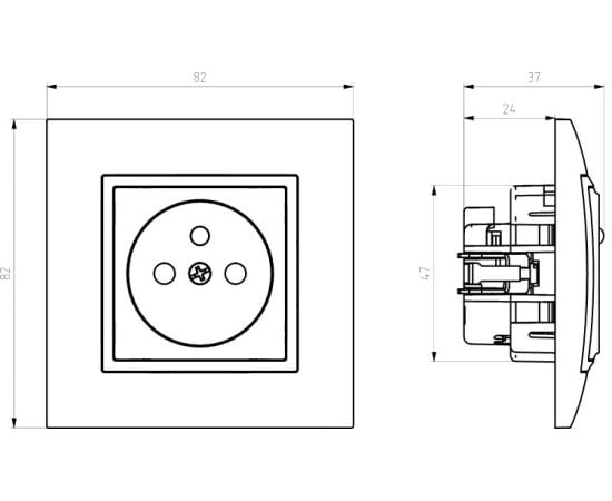 Socket OSPEL Aria 16A without frame