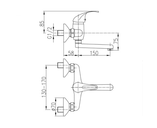 Kitchen faucet KFA ECOKRAN 5510-820-00