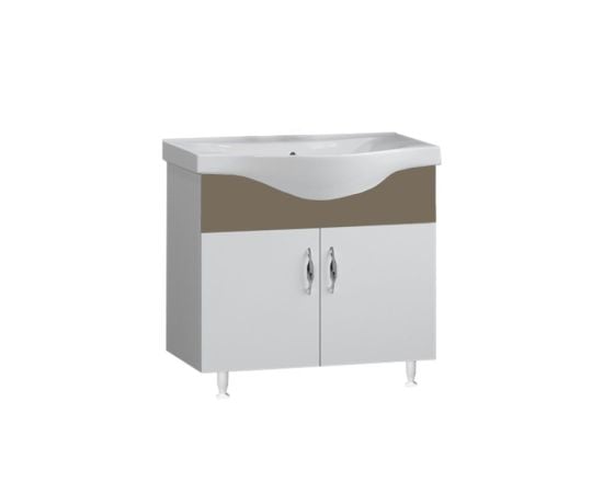 Floor cabinet with washbasin Denko Trend 55 Ash Grey