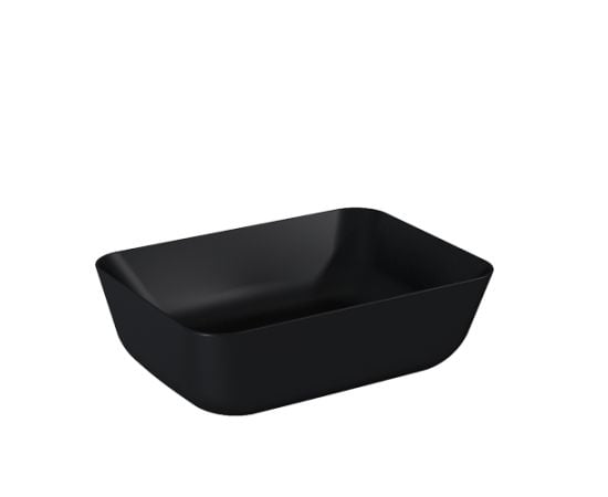 Washbasin  ELITA RENI 46x33 CERAM BLACK MATT