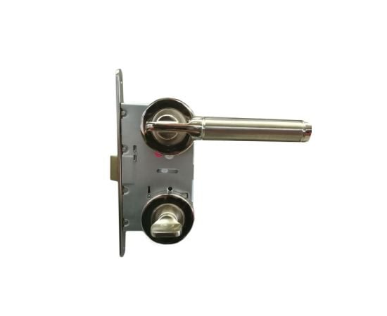 Set handle and WC lock BT Group BORA AGB 70 mm. nickel