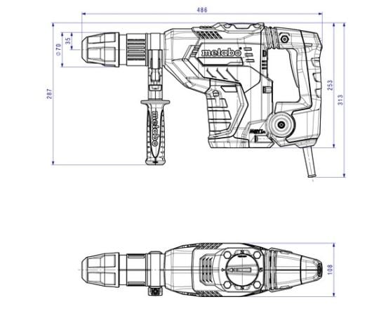 Перфоратор Metabo KHEV 5-40 BL 1100W (600765500)