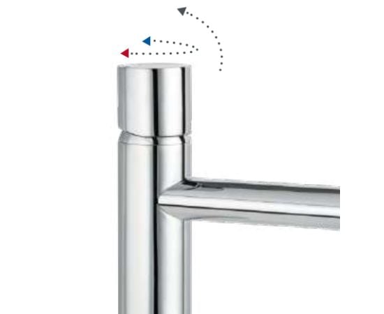 Washbasin faucet with controller Rubineta Etna-18/D Chrome