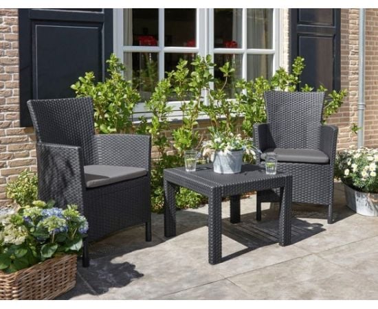 Set of garden furniture Allibert Rosario graphite