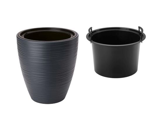 Flower pot FORM-PLASTIC Gobi 30 anthracite