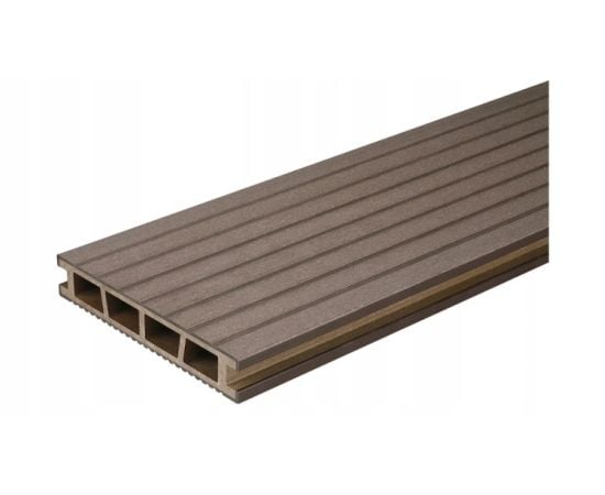 Terrace board Bergdeck Walnut Brushed 150x25x2400 mm