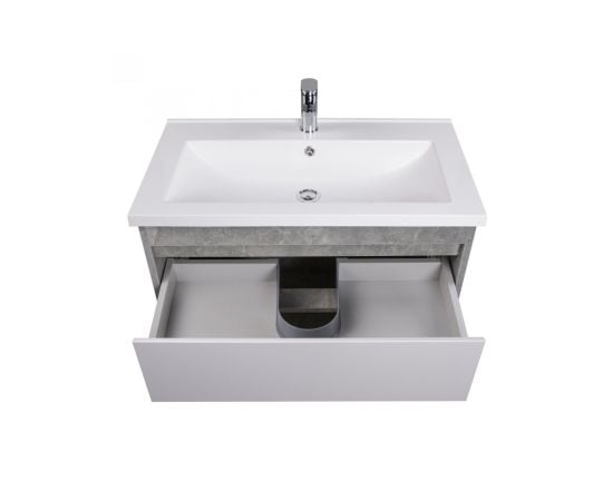 Bathroom furniture with washbasin Oslo Loft 80-A gray/white SU/Cosmo 80 cm