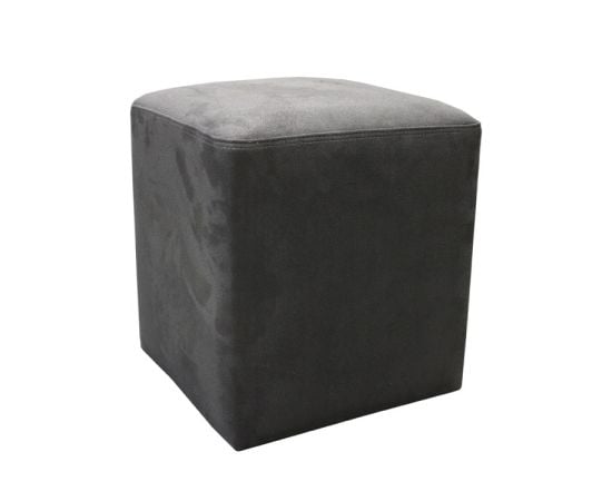 Pouf alcantara 34х40 dark grey