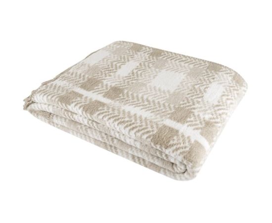 Plaid Arya cotton 200X220 Tina beige