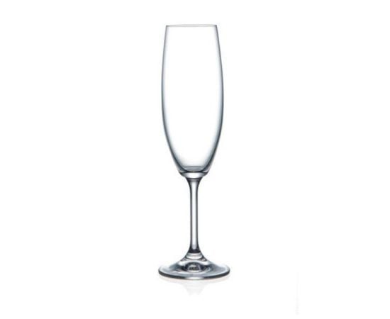 Set of Champagne glasses CRISTALEX Bohemia Lara 220 ml 6 pc