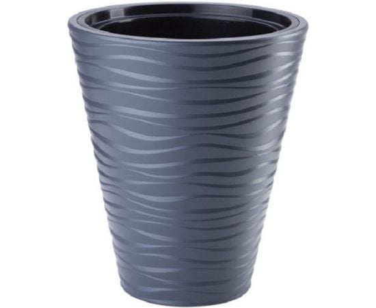 Plastic flower pot FORM PLASTIC Sahara Dunes round 2722-014 Ø40 anthracite