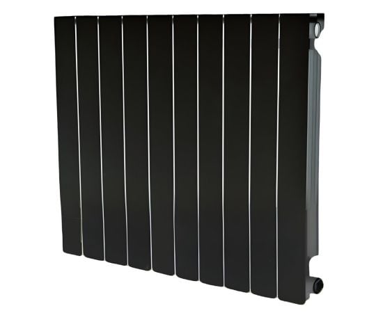 Radiator aluminum Leeya HF-500PTW Black 500 mm