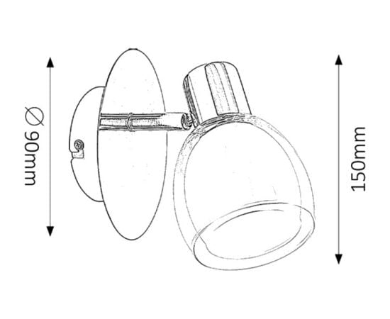 Spot lamp Rabalux Dave 6835 E14 1X MAX 40W