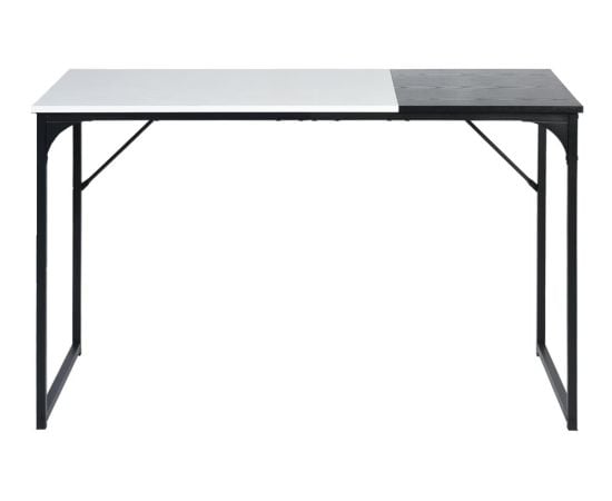 Computer table DEMBE KD 120CM FABRIC BLACK WHITE