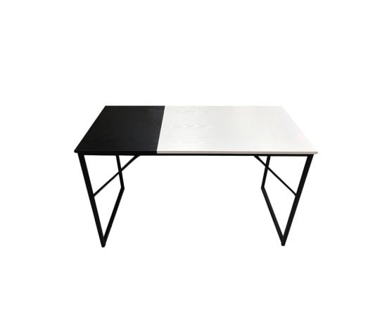 Computer table DEMBE KD 120CM FABRIC BLACK WHITE