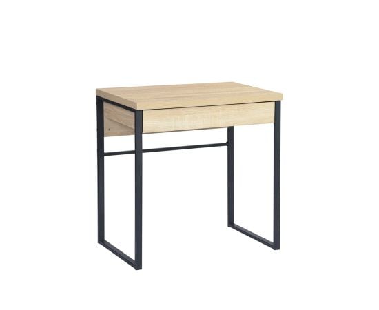 Computer table 73x50x75 cm HALLDOR LIGHT WOOD BLACK LEG