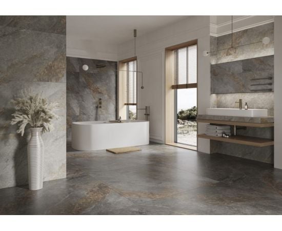 Porcelain tile Cerrad GRES AURIC LIGHT GREY RECT. 1197x597x8