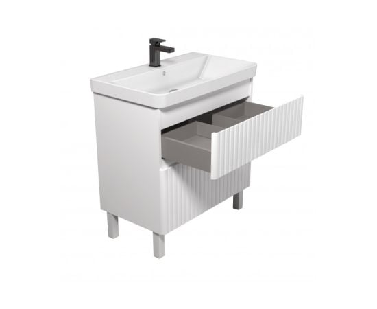 Bathroom furniture with washbasin FLUFFY 80-U White Vivace 80 cm