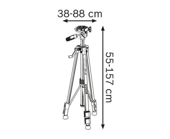 Building Tripod Bosch BT 150 Professional 55–157 cm