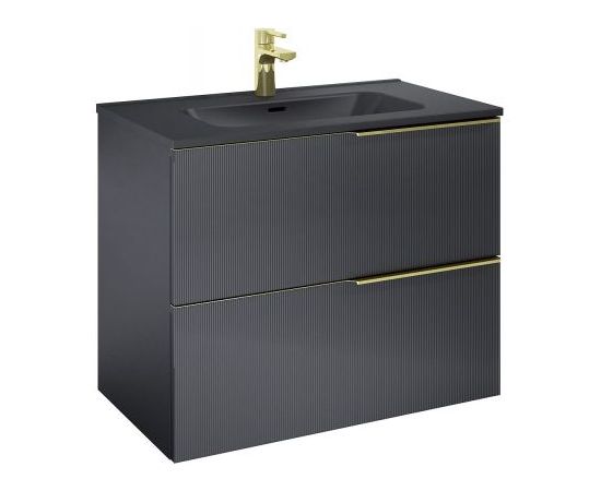 Bathroom furniture Elita ''SOHO 80'' Black Matt (black, matte, hanging)