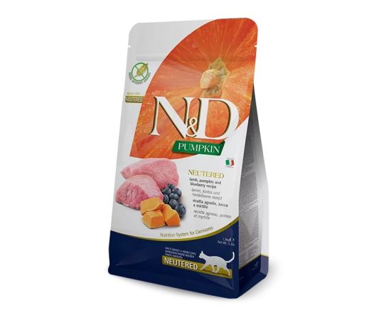 Cat food Farmina N&D Pumpkin Neutered lamb and blueberries 1.5 kg