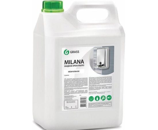 Жидкое крем-мыло Grass "Milana" жемчужное 5 л