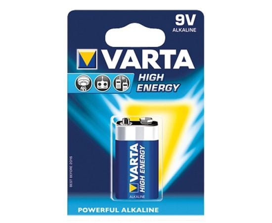 Батарейка VARTA Alkaline High Energy 6LR61 9V 1шт