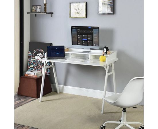 Computer table 120x60x89 cm BOOKER ALL WHITE