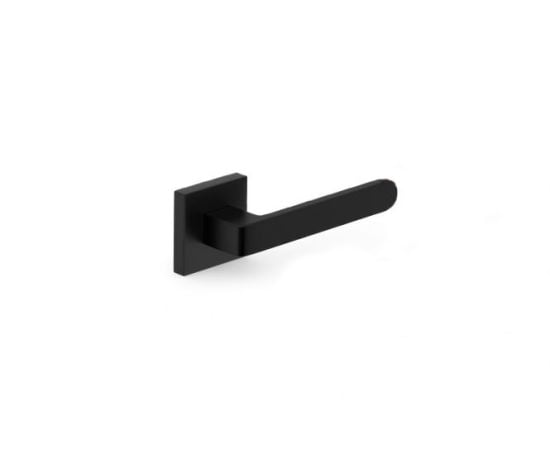 Door handle rossete Metal-Bud RIO K ZRIZCZK with protective lid SZKCY black