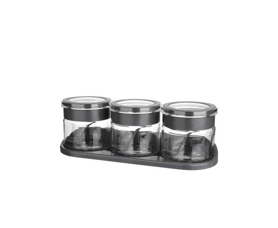 Jar with plastic spoon TITIZ 3pcs KC-318 28390